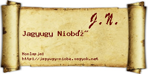 Jagyugy Niobé névjegykártya